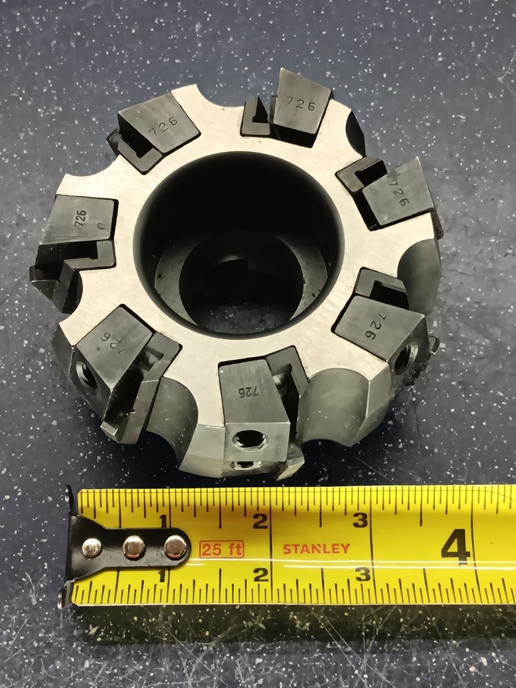 WIDAX Heinlein M40 229.40.708 100mm Dia Face Shell Mill Indexable Inserts