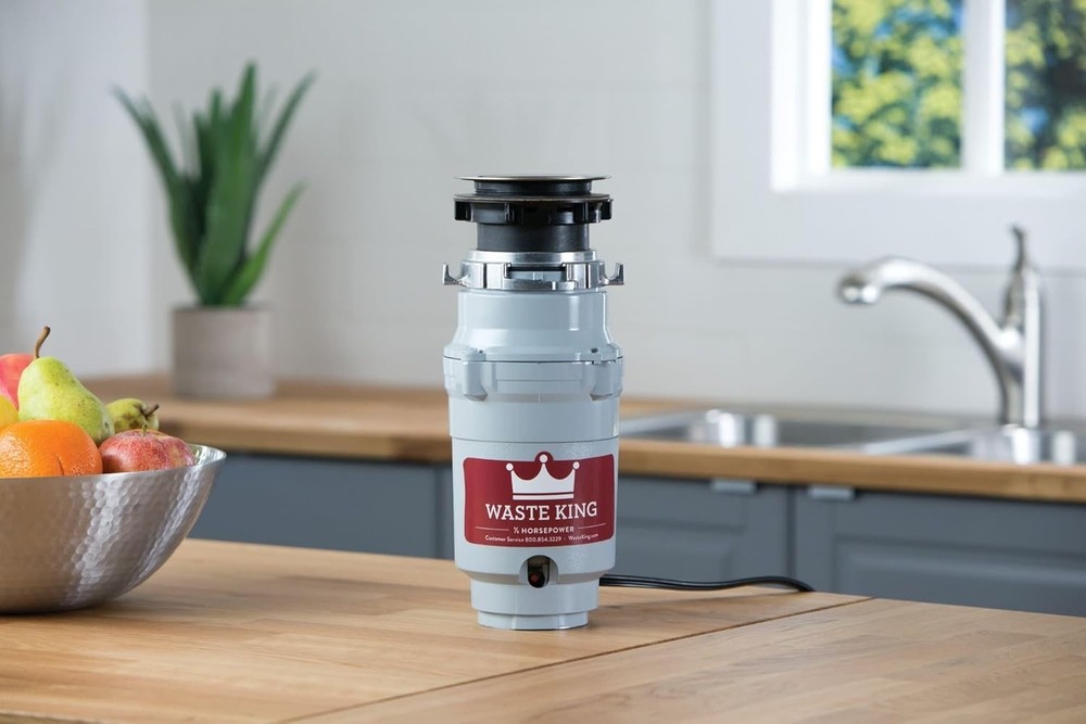 Compact Kitchen Garbage Disposal with Power Cord