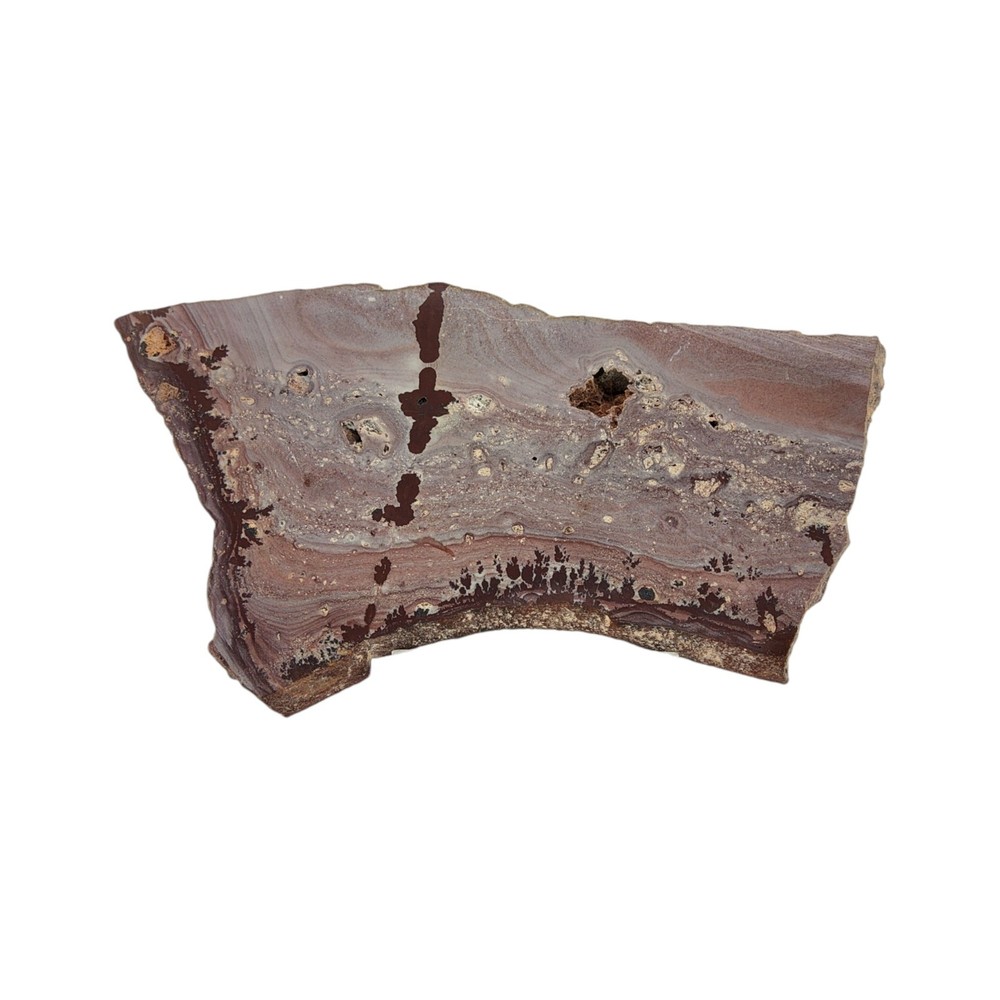 Apache Dendritic Rhyolite, Apache Sage, cabbing rough, #R-7031