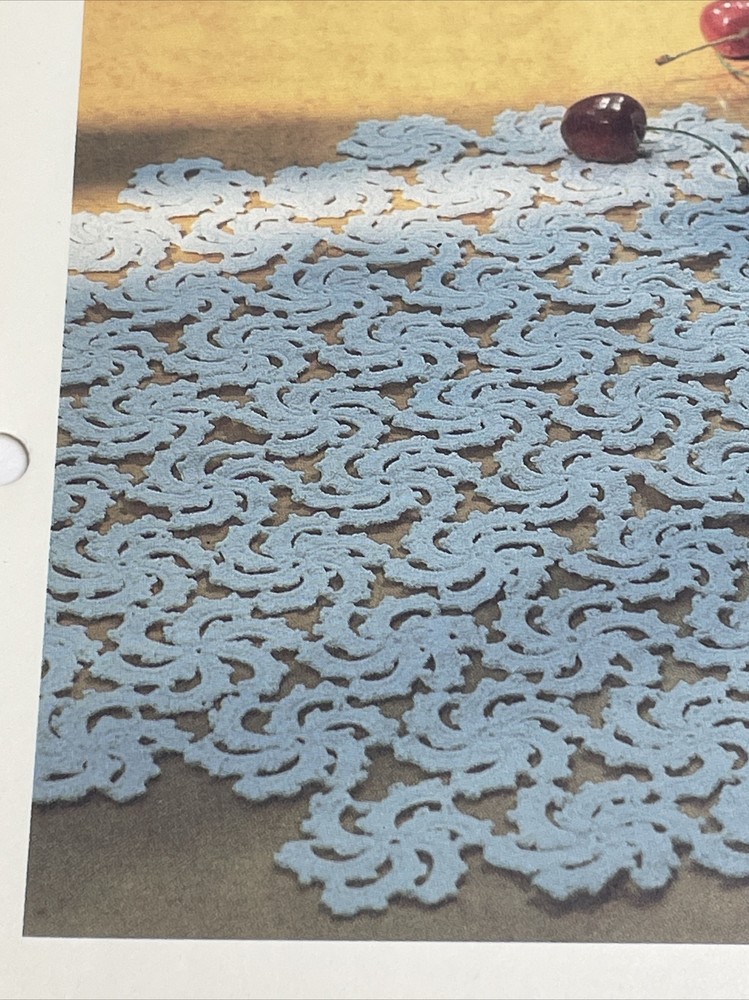 Catherine's Wheels Placemat Doily Marshall Cavendish Crochet Pattern