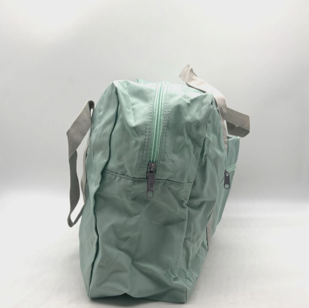 Wind Blows River Flows Teal Foldable Multi-use Travel Duffle Bag Carry On