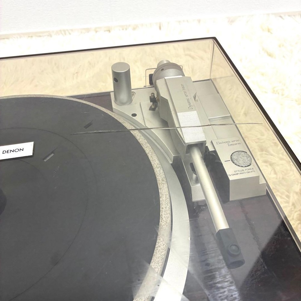 DENON DP-47F Fully Automatic Direct Drive Turntable Record Player Audio Used