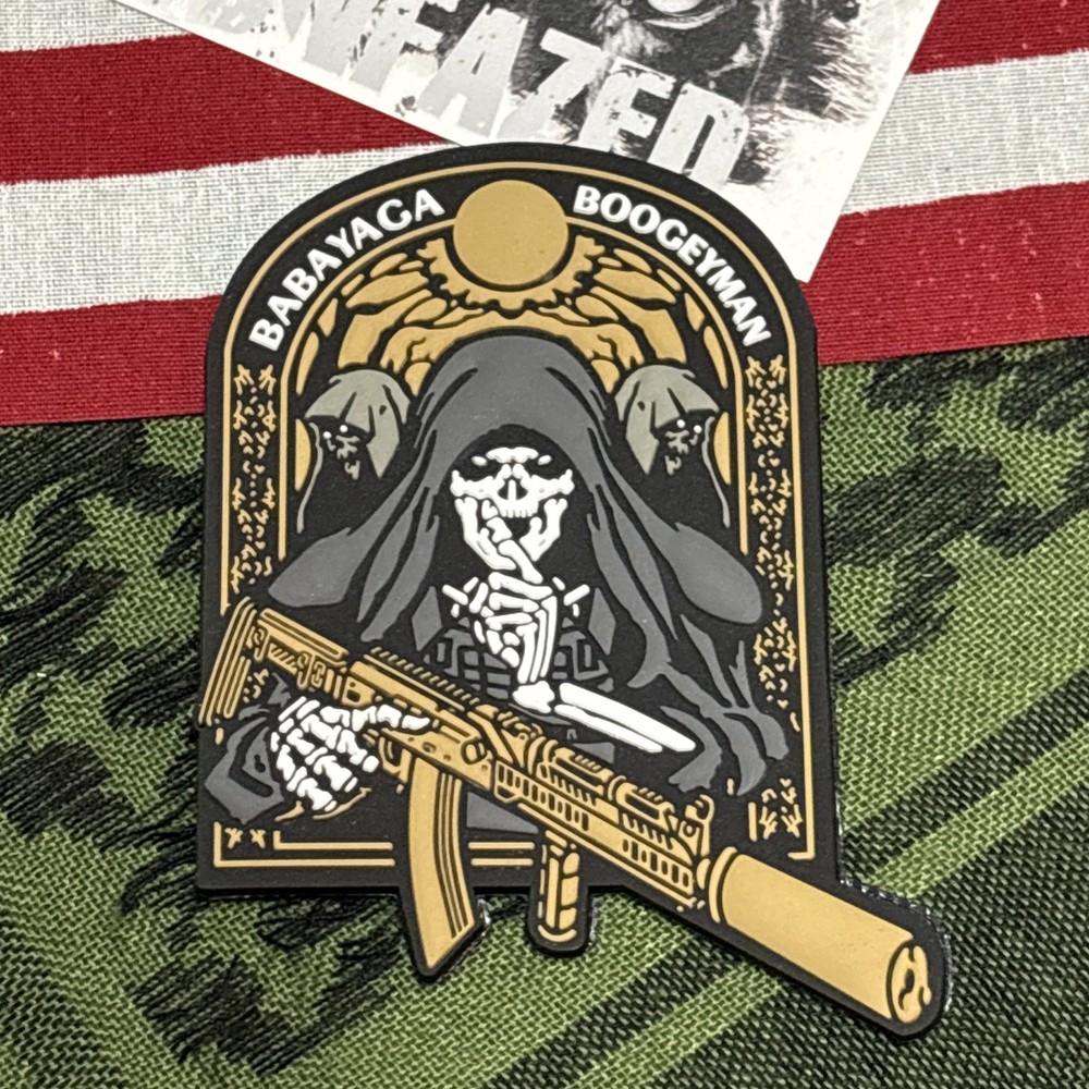 PvC 3D Babayaga Morale Tactical Hook & Loop Patch High Quality Large!