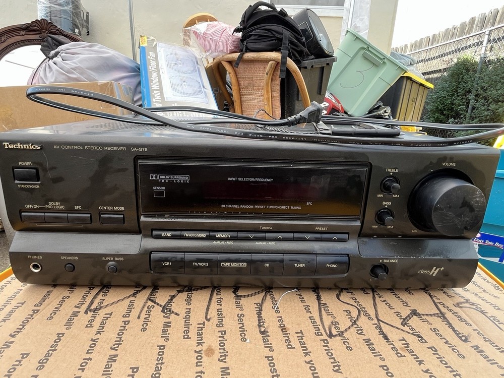 Technics SA-G76 5-Channel AV Control Stereo Receiver TESTED No Remote