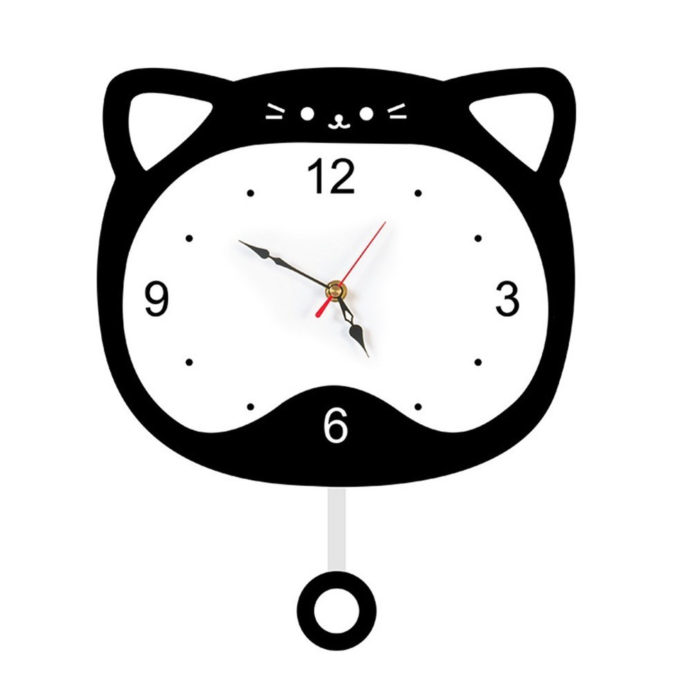 Acrylic Decor Quiet Environment Battery Powered Clock Easy Maintenance