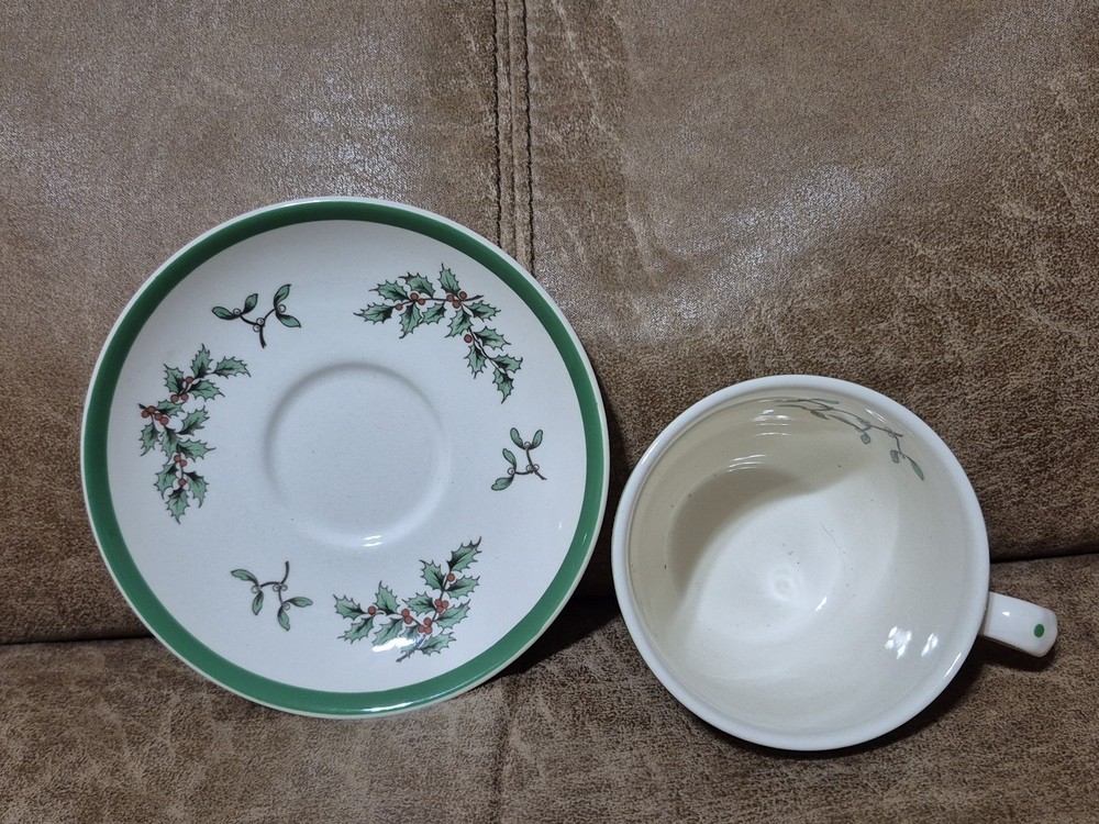 SPODE CHRISTMAS TREE CUP & SAUCER TEA/COFFEE