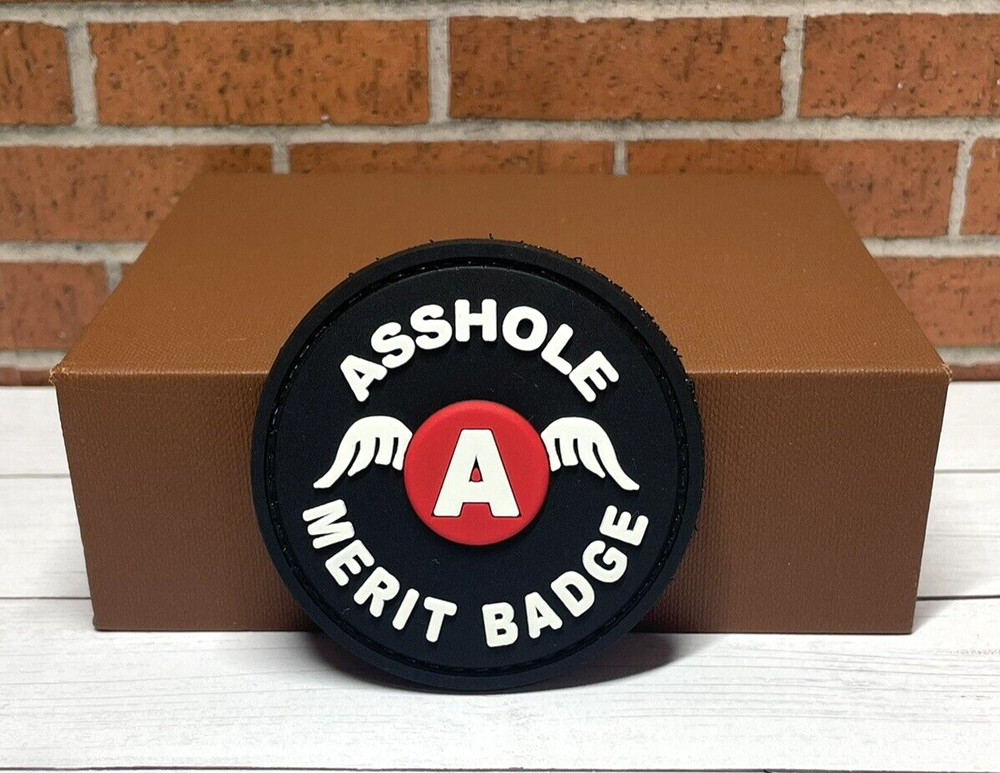 PVC Tactical Patch - Tactical Morale A**Hole Merit Badge Patch - A Hole Patch