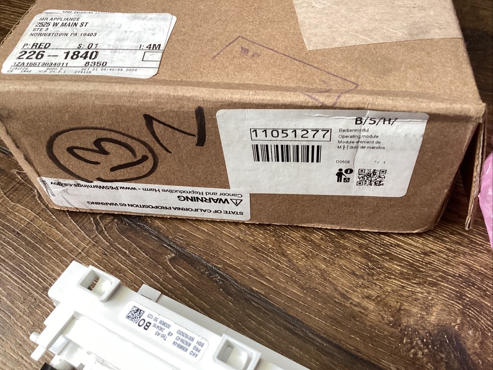 NEW OEM 11051277 Bosch Dishwasher OPERATING MODULE Free Ship