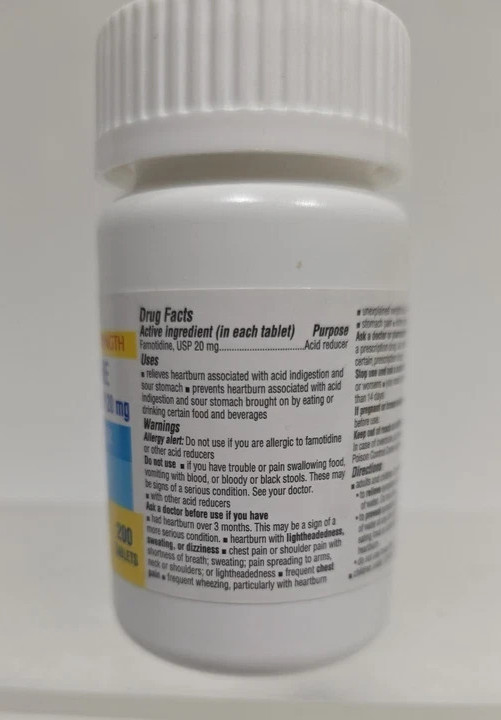 Glenmark Maximum Strength Heartburn Tablets 200 Count