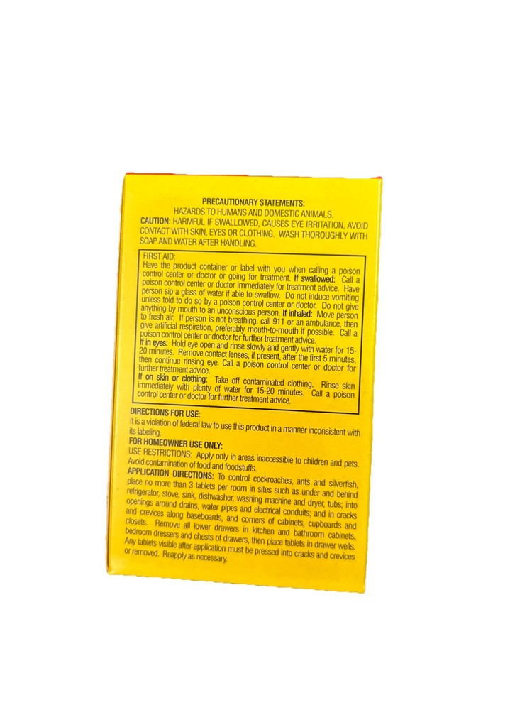 Echols Roach Tablets Kills Roaches, Waterbugs And Silverfish! 4 oz
