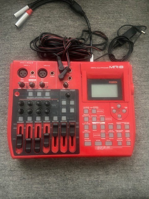 Fostex Mr8  Digital Multitrack Recorder in Red (not tested)