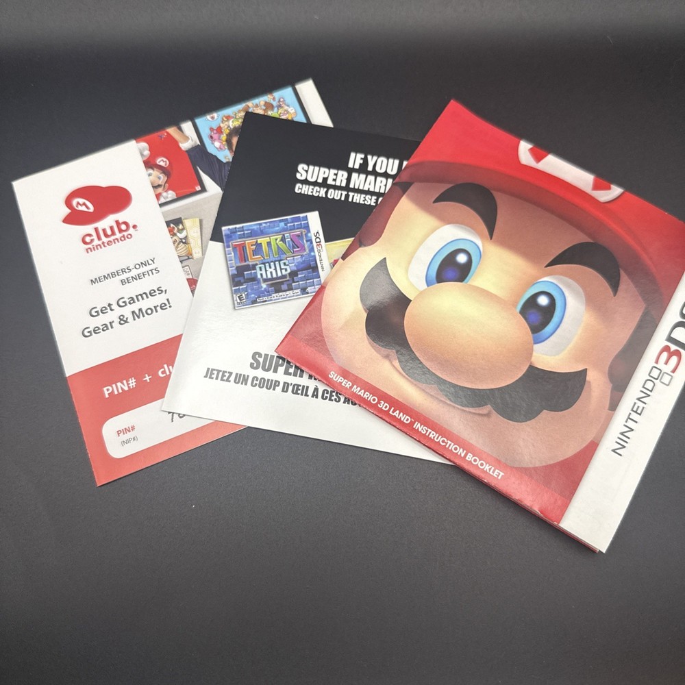 Super Mario 3D Land Nintendo 3DS Empty Case ONLY (no game)