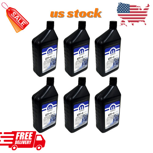 Mopar 68218057AB ATF+4 Automatic Transmission Fluid, 1 Quart 6 Pack