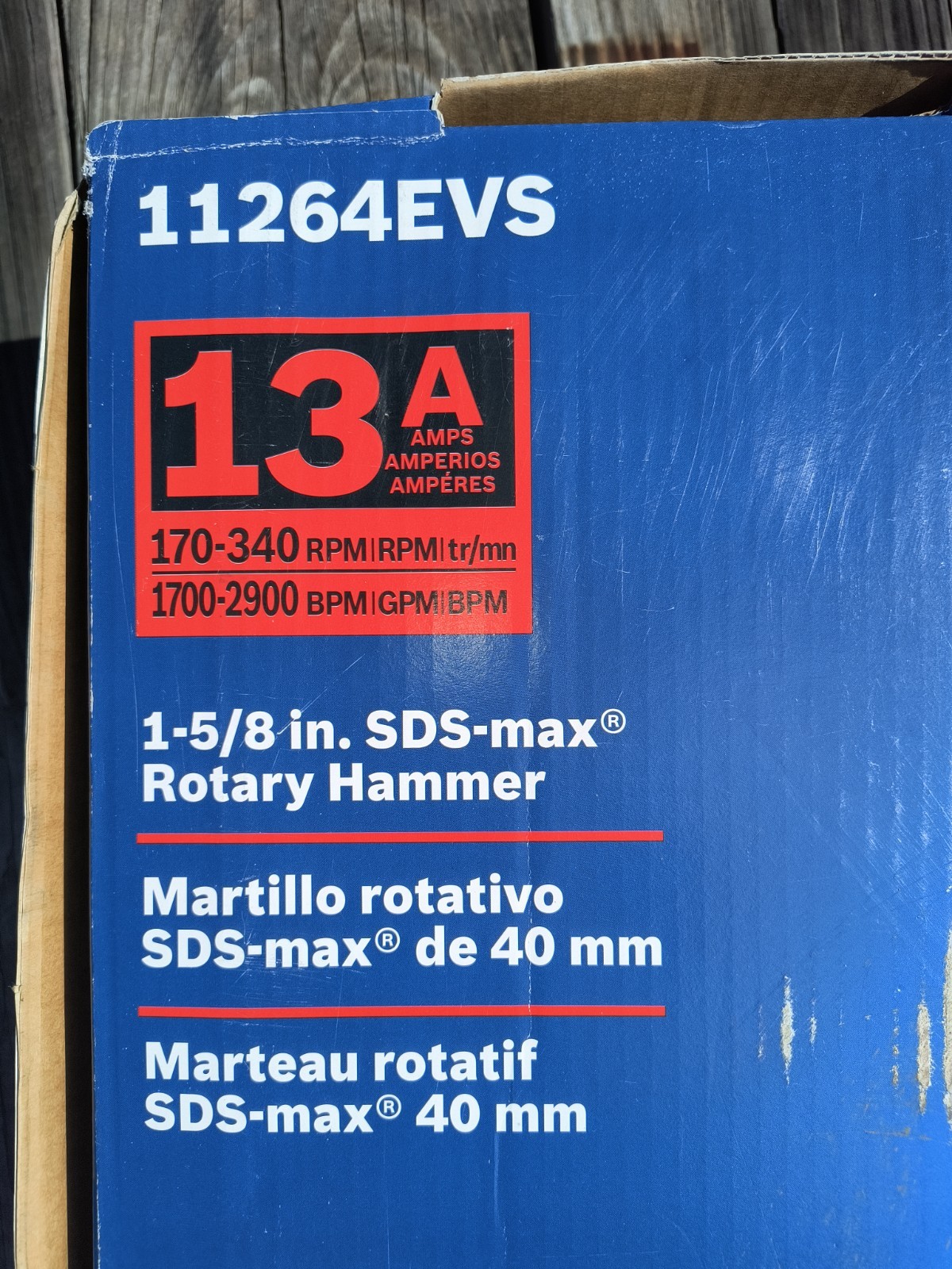 Bosch 11264EVS 13 Amp Corded 1-5/8 in SDS-Max Variable Speed Rotary Hammer Drill