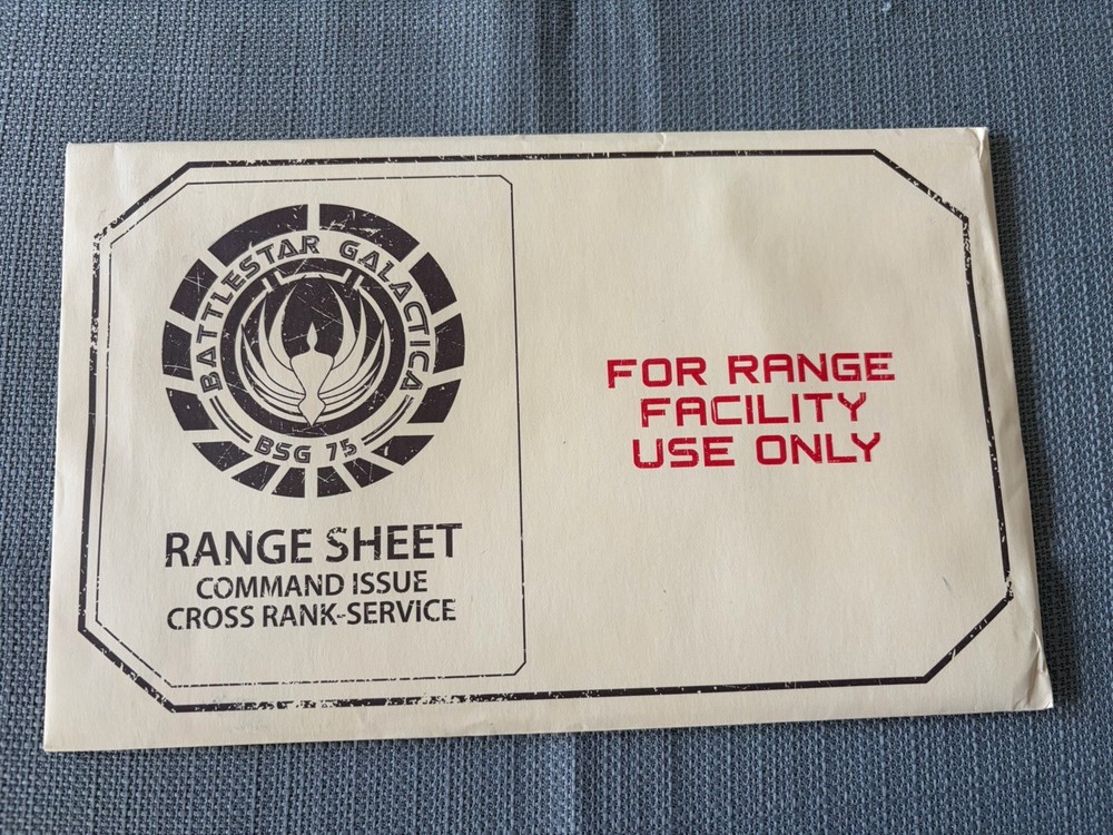 BattleStar Galactica Range Sheet Cylon Target Practice Poster-New