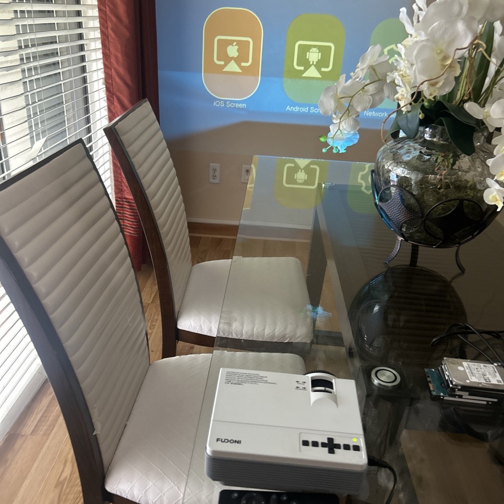 Fudoni MODEL P1 WIFI LCD Projector - Tested! OPEN BOX