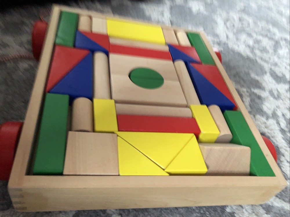 Melissa & Doug Unit Blocks on Wheels