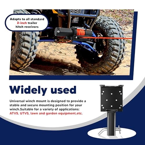 Universal Trailer Hitch Winch Mounting Plate Universal Winch Mounting Plate