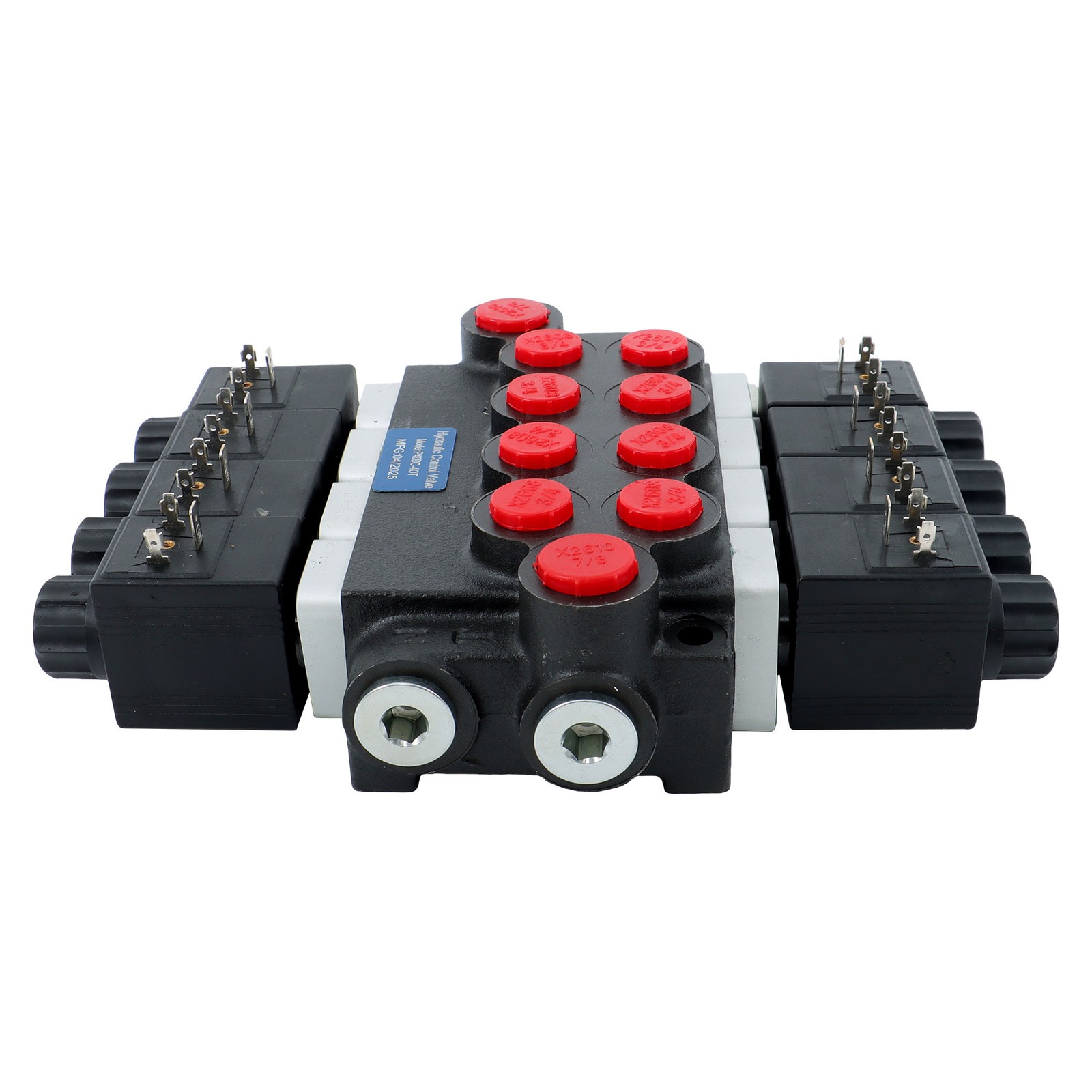 Heavy Duty 4 Spool Hydraulic Control Valve 12V DC 13 GPM 3600 PSI