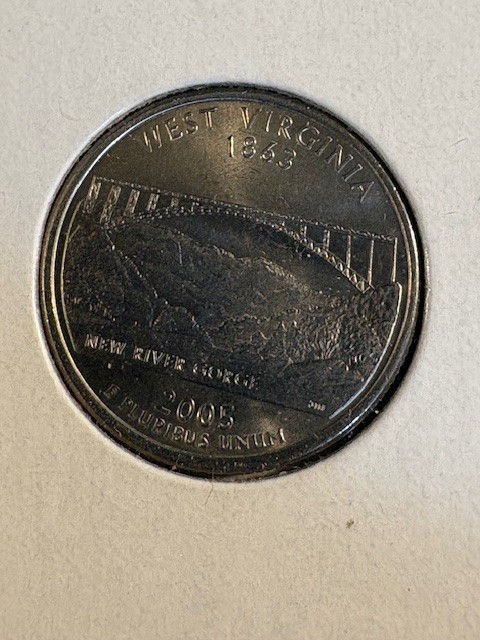 2005 D West Virginia State Quarter AU