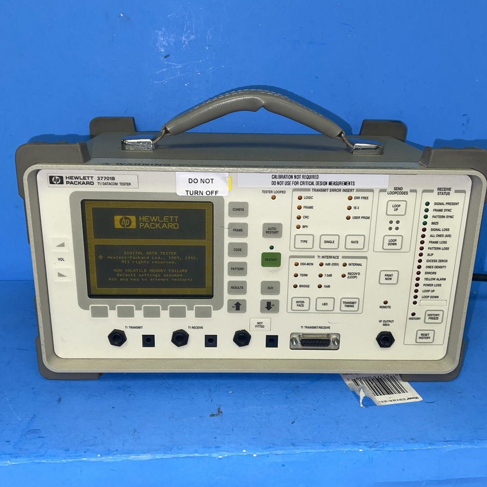 HP Hewlett-Packard  37701B T1 TESTER DATACOM TESTER