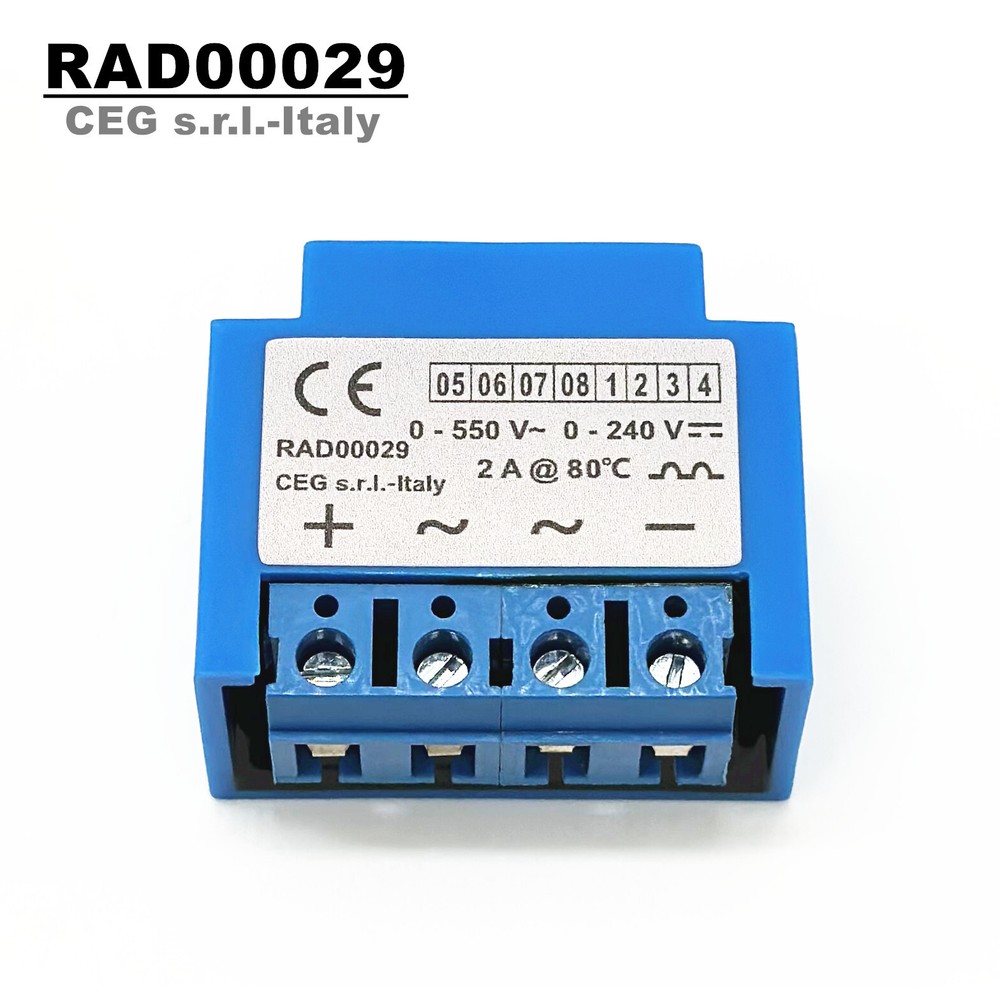 Italy CEG Fast rectification RAD00029 0-550V~ 0-240V- 2A@80℃ rectifier module