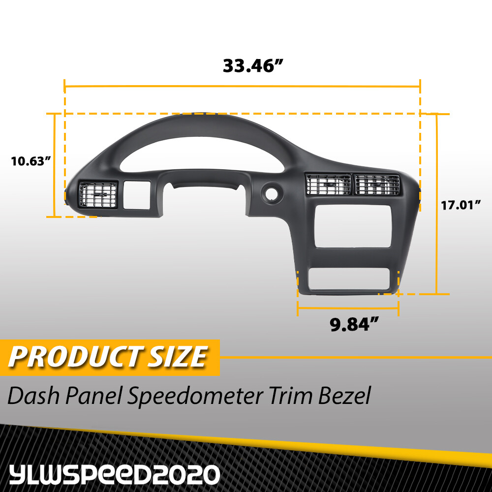 New Fits 2000-05 Chevrolet Cavalier Dash Panel Speedometer Trim Bezel #22698064