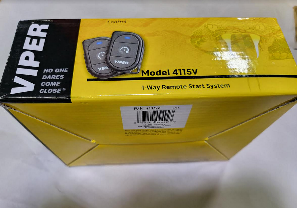 Viper 4115V / 1-Way 1-Button Remote Start System 1/4 Mile Range