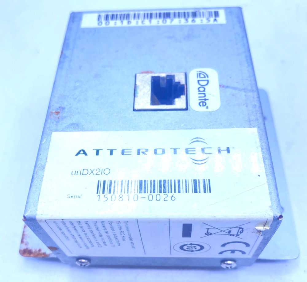 Atterotech Network Audio Wall Plate Interface unDX2IO Working