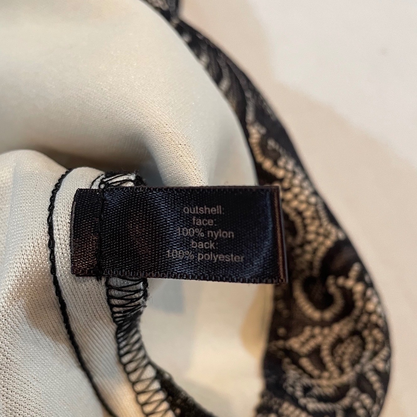 The Limited Womens Black Cream Floral Lace Pencil Skirt Size 14 Lined Back Zip