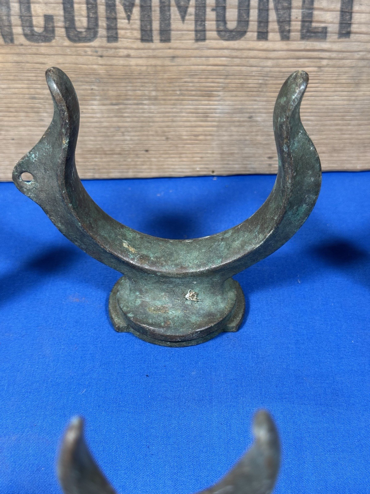 5 Vintage Oar Locks ~ 3 Bronze & 2 Galvanized ~ Belfast, ME Estate Find