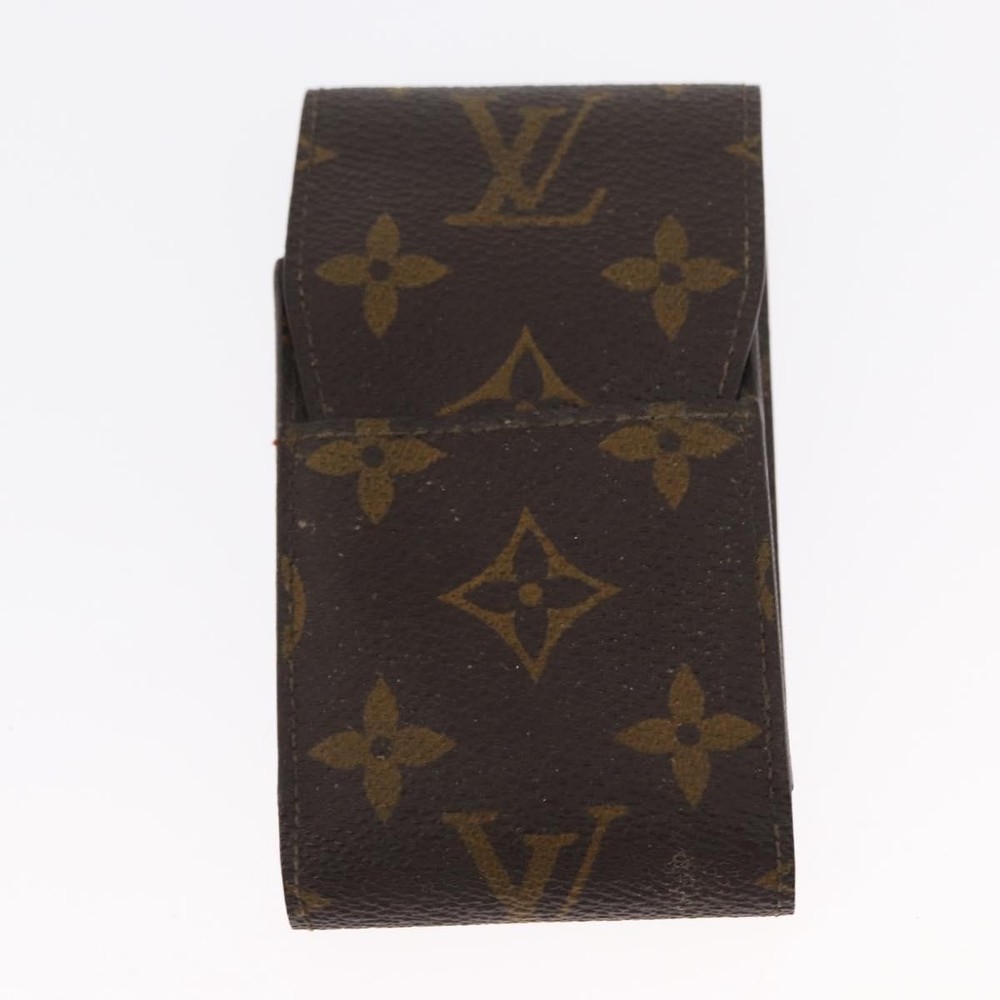 LOUIS VUITTON Monogram Damier Ebene Etui Cigarette Case 2 Set LV Auth 161795