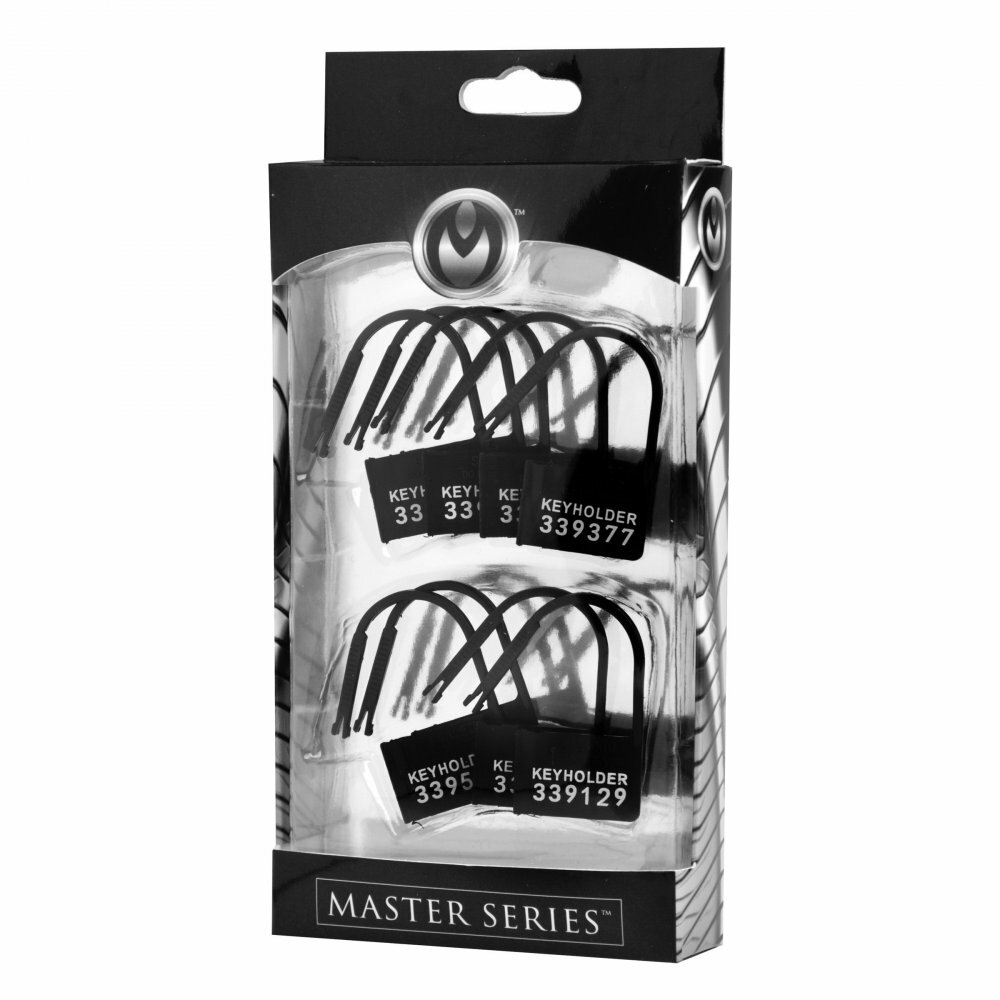 Keyholder 10 Pack Numbered Plastic Chastity Locks BDSM Bondage Gear