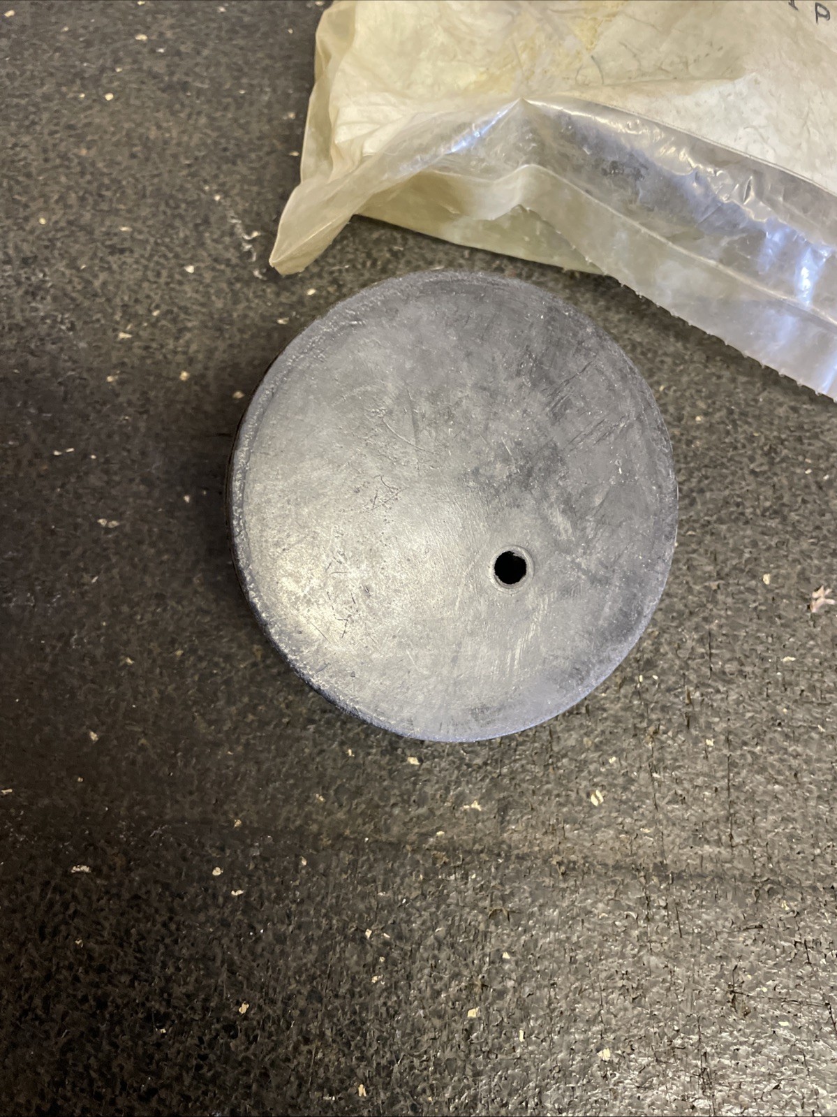 NOS Jeep CJ Side Mount Spare Tire Bumper Dampener w/OEM Screw - CJ5 CJ7 Renegade