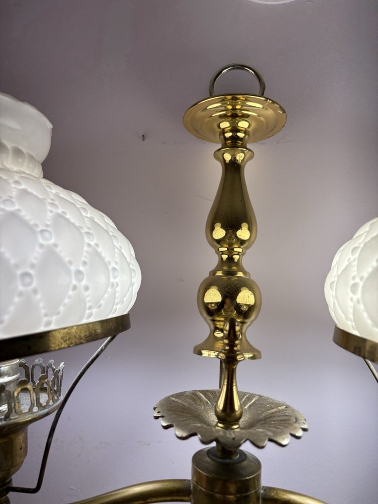 Antique Twin Desk Lamp