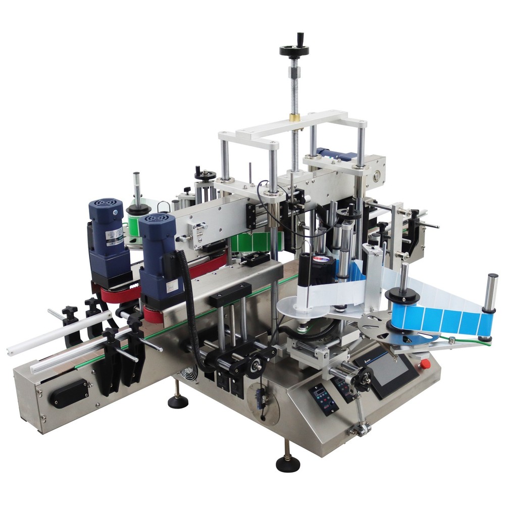 Double Sided Automatic Desktop Labeling Machine 110V Labeller for Various Bottle