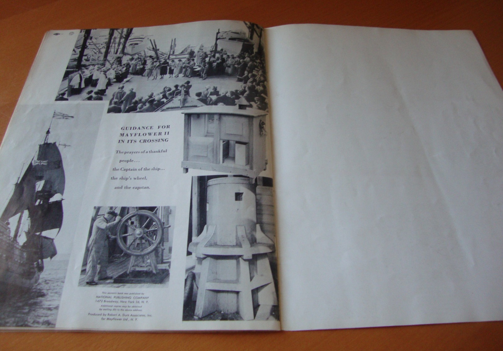 Vintage Mayflower II Official Souvenir Booklet NY Mayflower II Exposition 1957