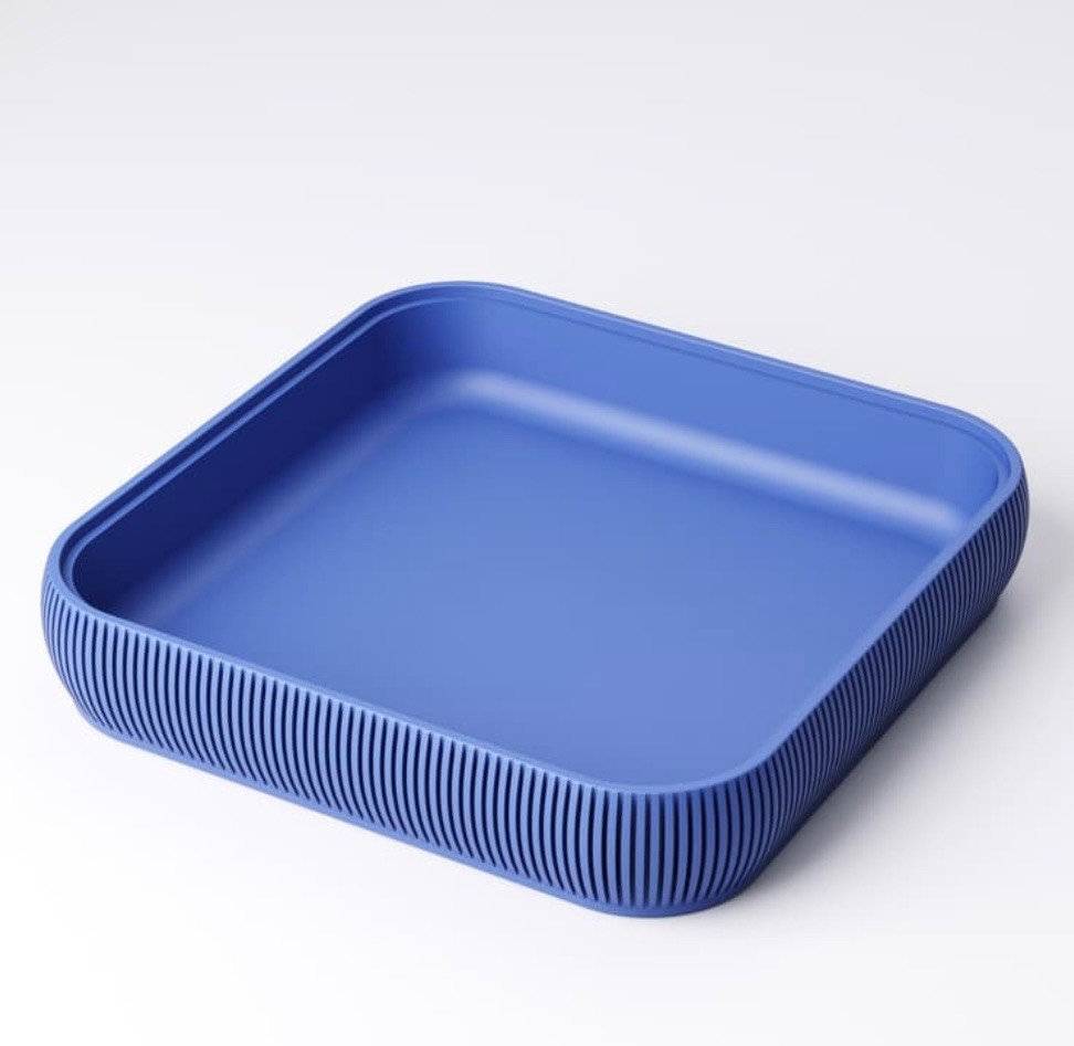 Studio Loup Stackable Desk Trays Type 4 Set Blue Beige Felt