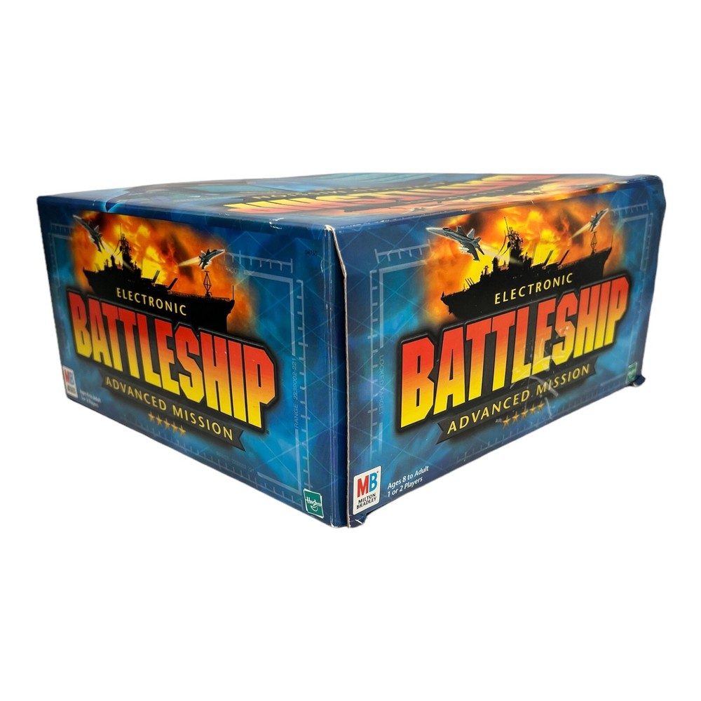 Vintage Electronic Battleship Advanced Mission Game - Hasbro - EUC- COMPLETE