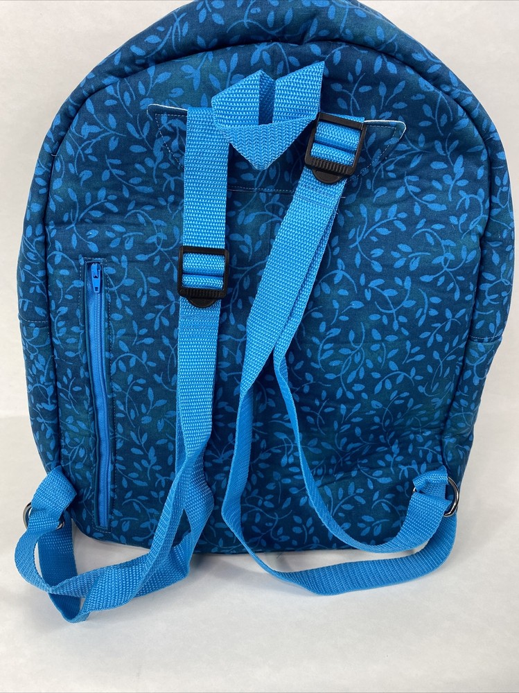 Handmade Backpack/Bookbag Turquoise