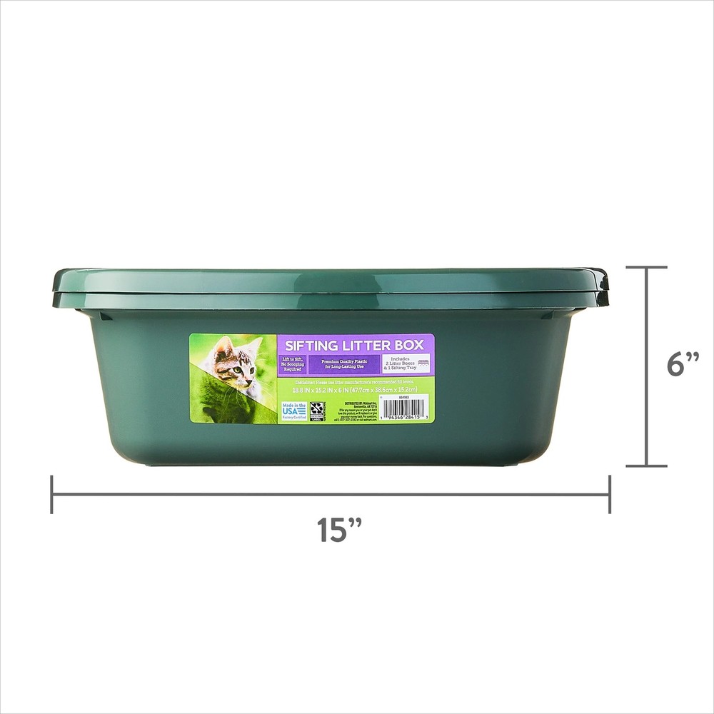 Sifting Cat Litter Box, 3-Piece Set