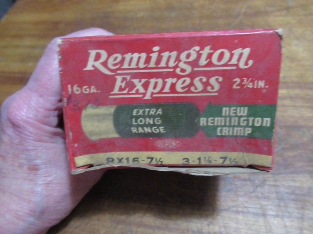 Vintage Empty Ammo Box Remington Express 16 ga. - Kleanbore (#2)