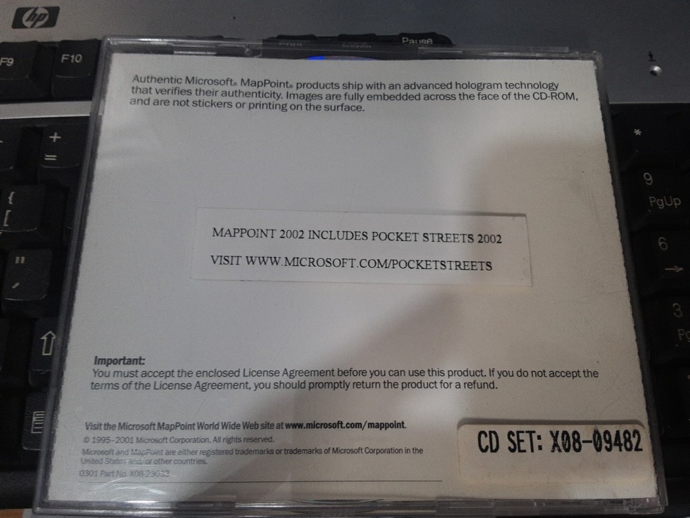 Mircosoft MapPoint 2002