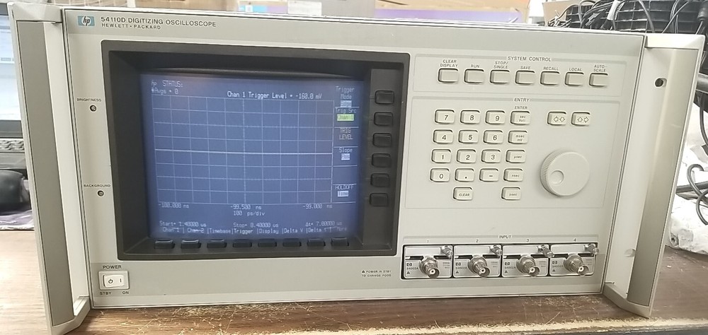 HP 54110D Digitizing Oscilloscope W/ (4x) 54002A. *READ⬇️*