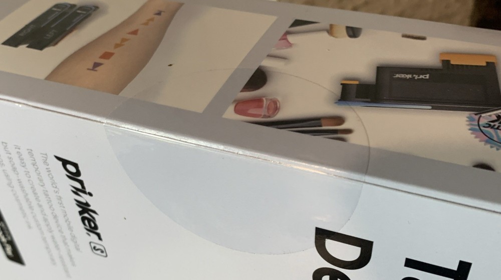 New Sealed Prinker S Color 3-D Custom Temporary Tattoo Device