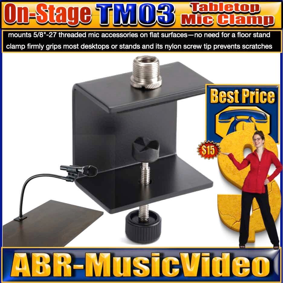 On-Stage Tabletop Mic Clamp (TM03)