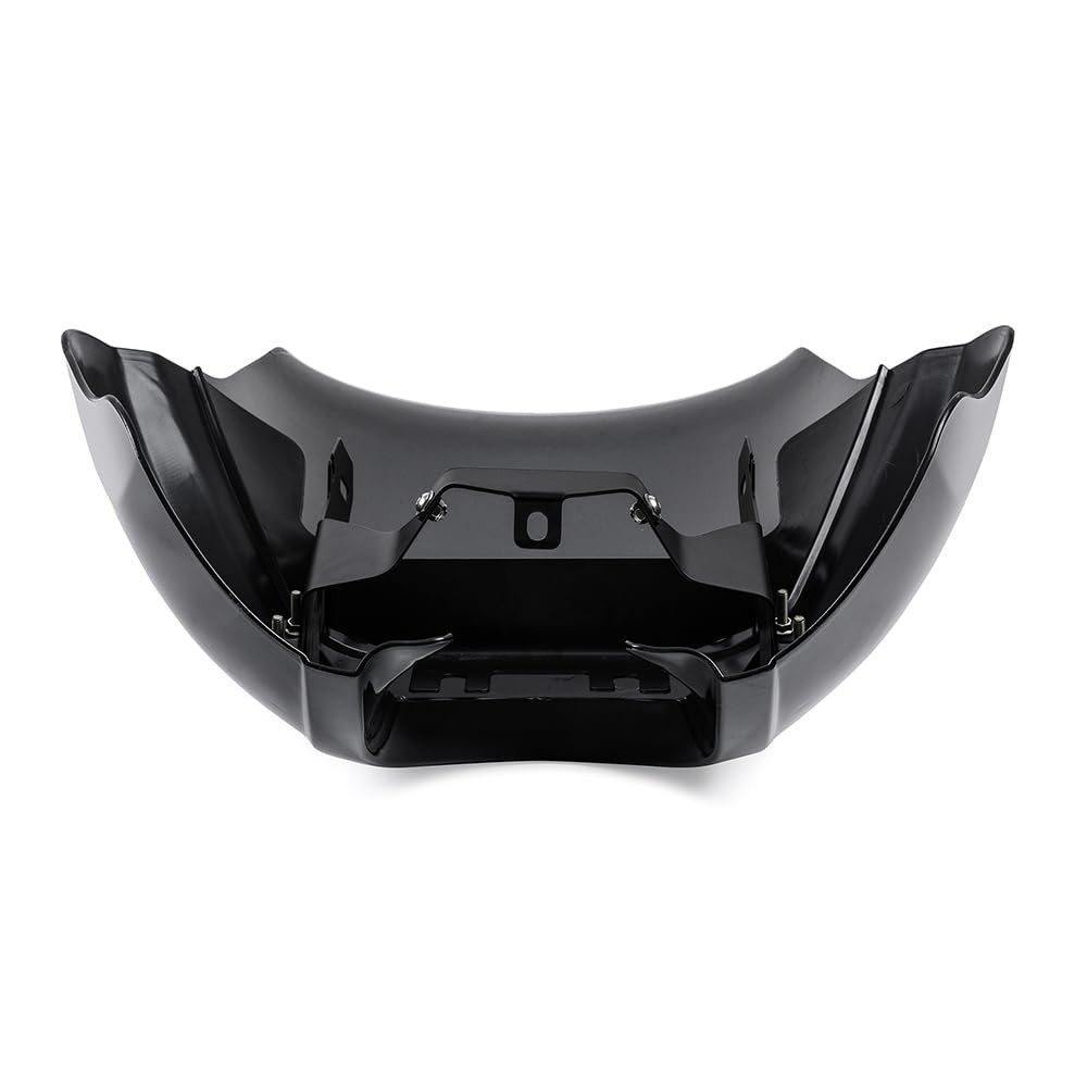 Gloss Black Front Headlight Fairing Cover with Black Windshield Windscreen