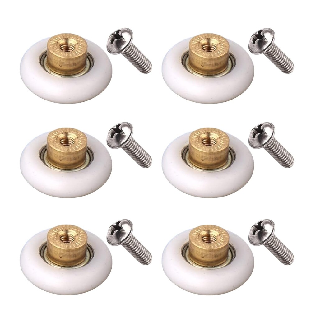 Shower Door Rollers Replacement Runners, Diameter 23mm 6pcs 23mm, 6Pcs