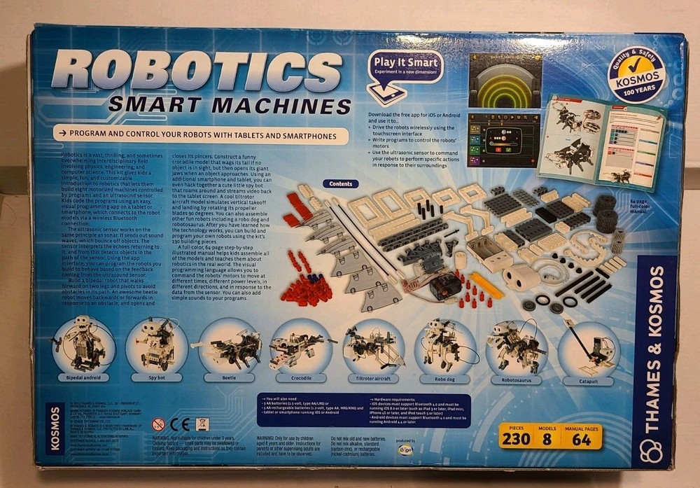 NEW SEALED Robotics Smart Machine Experiment Kit Thames & Kosmos Construct Robot