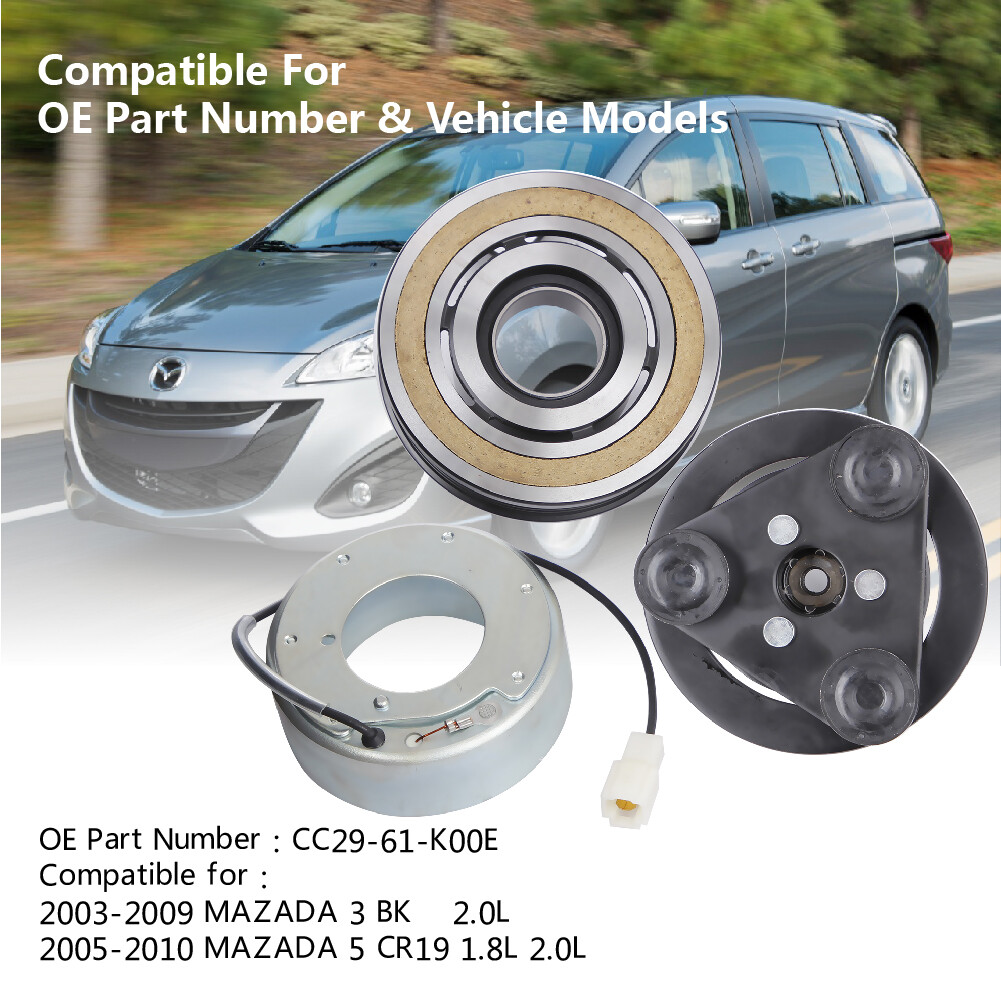 AC A/C Compressor Clutch KIT Fits For Mazda 3 5 CX-7 2.0/2.3 2006 2007 2008 2009